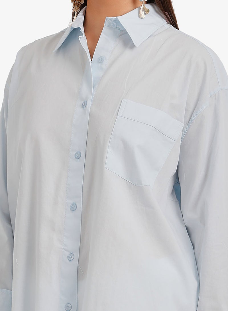 Carina Curved Hem Shirt - Image 5