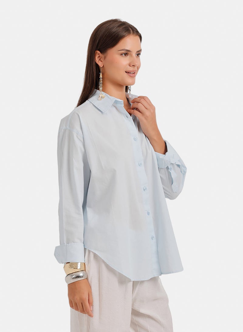 Carina Curved Hem Shirt - Image 2