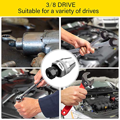 DEWILL Broken Bolt Remover, Stud Extractor Tool to Locks and Removes 1/4-Inch to 1/2-Inch Rounded Studs, Hexagonal Flat - Suitable for Rust, Painted, Damaged Waste Bolts - Image 5