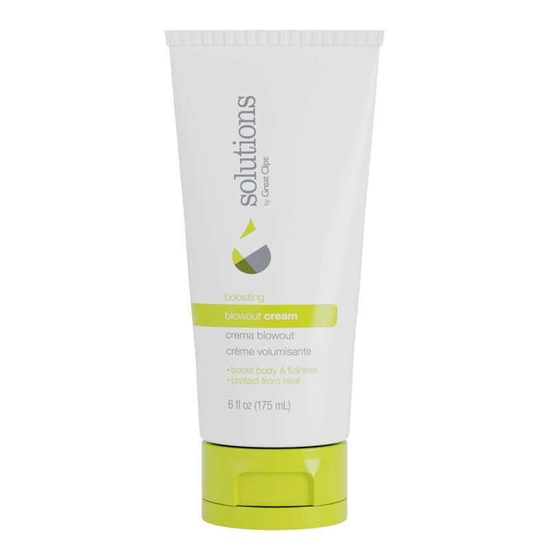 GREAT CLIPS Solutions Boosting Blowout Cream, 6oz | Boosts Body & Fullness |Perfect Blow Dry Prep Hair Product | Extends your Blowout - Image 1