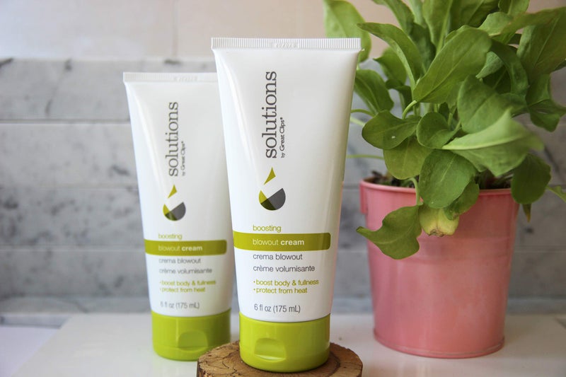 GREAT CLIPS Solutions Boosting Blowout Cream, 6oz | Boosts Body & Fullness |Perfect Blow Dry Prep Hair Product | Extends your Blowout - Image 3