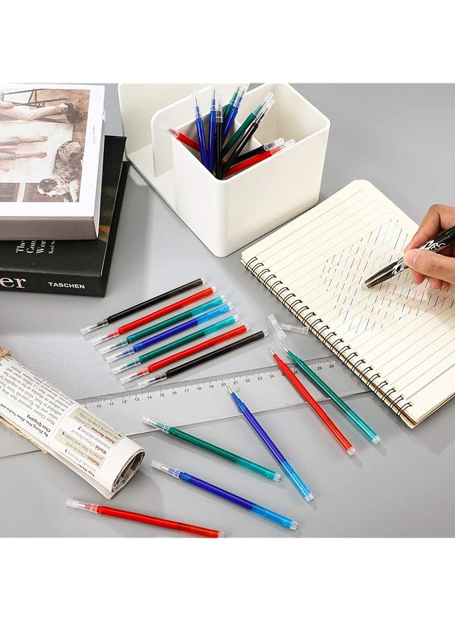 erorex Erasable Pen Refills 7 Assorted Colors Gel Ink Refills Medium Fine Point Erasable Pens Refill Compatible With Retractable Click Pens Erasable Pens For Writing Planner Fine Point 0.7 Mm 14 Pcs  - Image 5