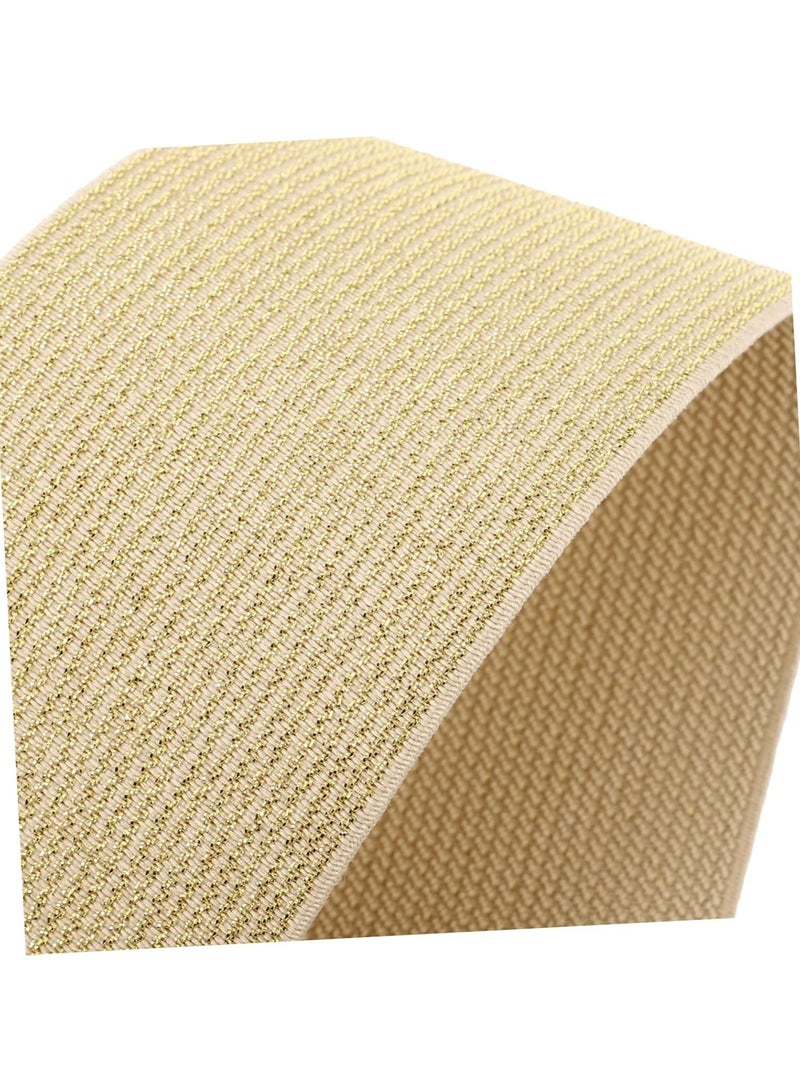 Oasisgalore Fashion Elastic Waist Belt for Women - Gold, Wide Stretchy Belt for Dresses, Shirts, Jumpsuits, and Long Coats - Image 3