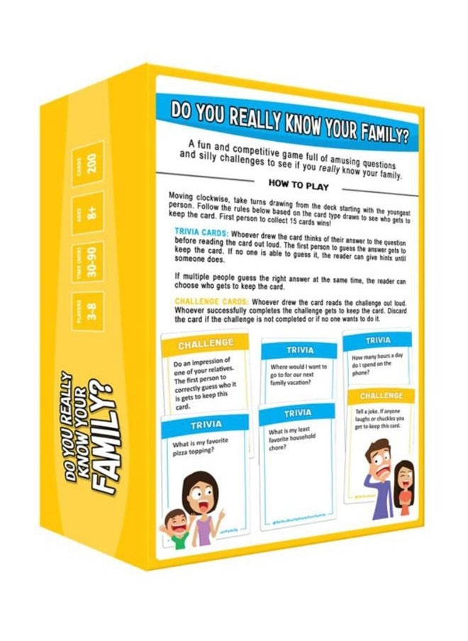 Generic - Do You Really Know Your Family? A Fun Family Game Filled with Conversation Starters and Challenges - Great for Kids, Teens and Adults - Image 1
