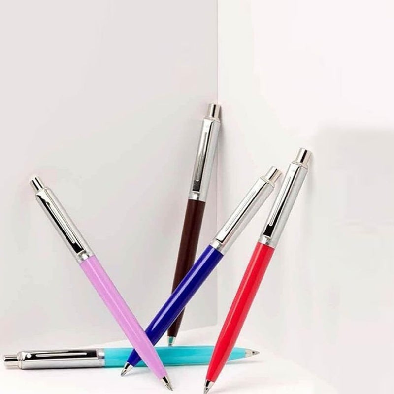SHEAFFER Pen Sheaffer Sentinel 321 Burgundy Barrel Brushed Chrome + Chrome Plate Trims Bp - Image 5