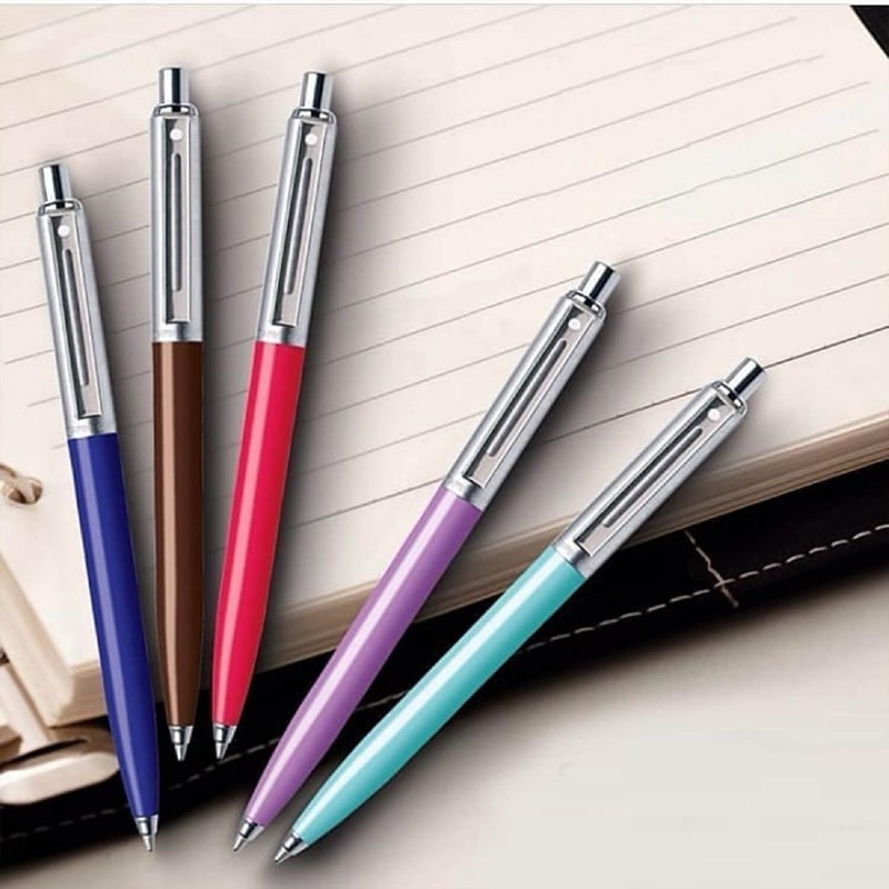 SHEAFFER Pen Sheaffer Sentinel 321 Burgundy Barrel Brushed Chrome + Chrome Plate Trims Bp - Image 2