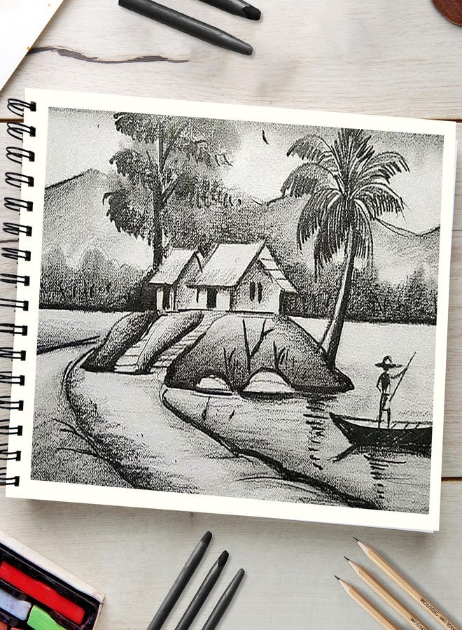 PaperO A4 Sketch Book for Drawing | 100 GSM Thick Paper | 100 Pages(50 Sheets) | Spiral Wire-O Bound | Art Sketching for Artists, Kids & Adults | Unicorn Cover Design - Image 4