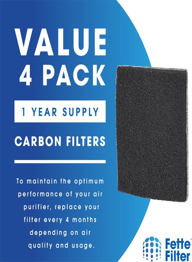 Fette Filter FLT200 Air Purifier Filter Compatible with GermGuardian AC225W and PureGuardian AP201W Plug-in Air Purifiers - Pack of 4 - Image 2