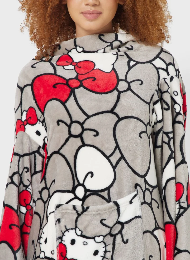 Kanguru Kanguru - Blanket With Sleeves And A Pocket - Delu