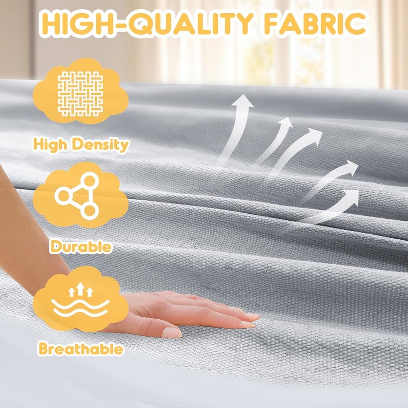 Anyoo Cotton Hammock Portable Camping Hammocks for Hanging Sturdy Garden Comfortable Fabric Hammock with Tree Straps Up to 660lbs with Travel Bag for Camping Outdoor/Indoor Patio Backyard - Image 2