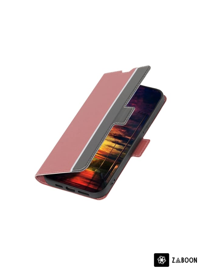 Zaboon حافظة واقية لهاتف نوكيا G11 بلس بنسيج تويل وزر جانبي من الجلد - Image 5