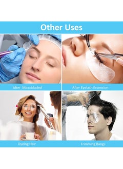 GNAFOTU Disposable Face Sheilds, Clear Shower Eye Shield, Plastic Face Visors Hairdresser Transparent Hairspray Shield Makeup Protector for Eyelash Extensions Hair Cutting, Makeup Shower for Hair Salon 50pcs  - Image 5