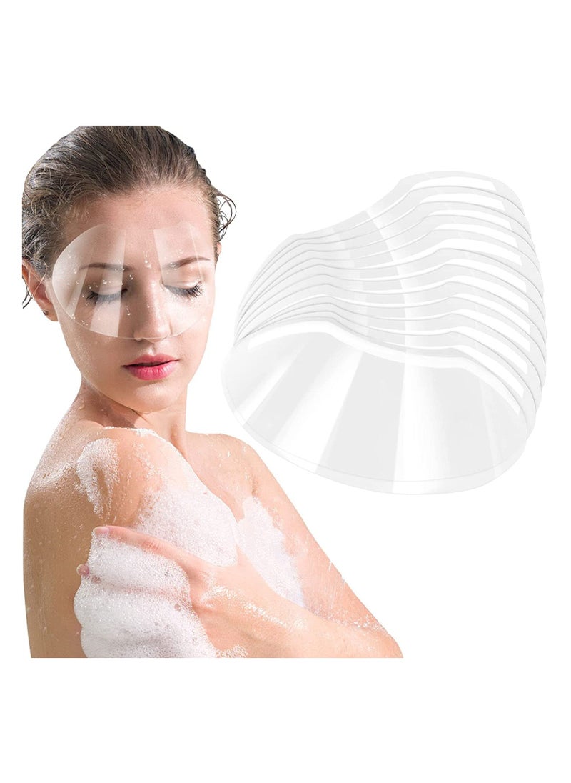 GNAFOTU - Disposable Face Sheilds, Clear Shower Eye Shield, Plastic Face Visors Hairdresser Transparent Hairspray Shield Makeup Protector for Eyelash Extensions Hair Cutting, Makeup Shower for Hair Salon 50pcs - Image 1