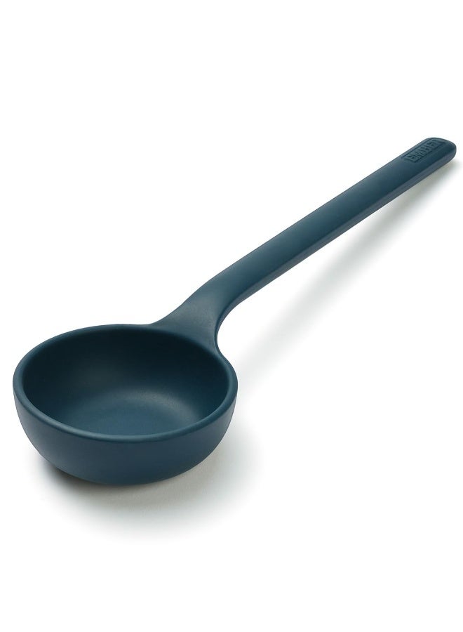 Ember Cookware Silicone Ladle 30.5 cm | Platinum Grade Food Safe Soup & Curry Ladle | Heat Resistant up to 230°C | Deep Bowl Serving Spoon for Cooking | Seamless Unibody Design | Blue - Image 2