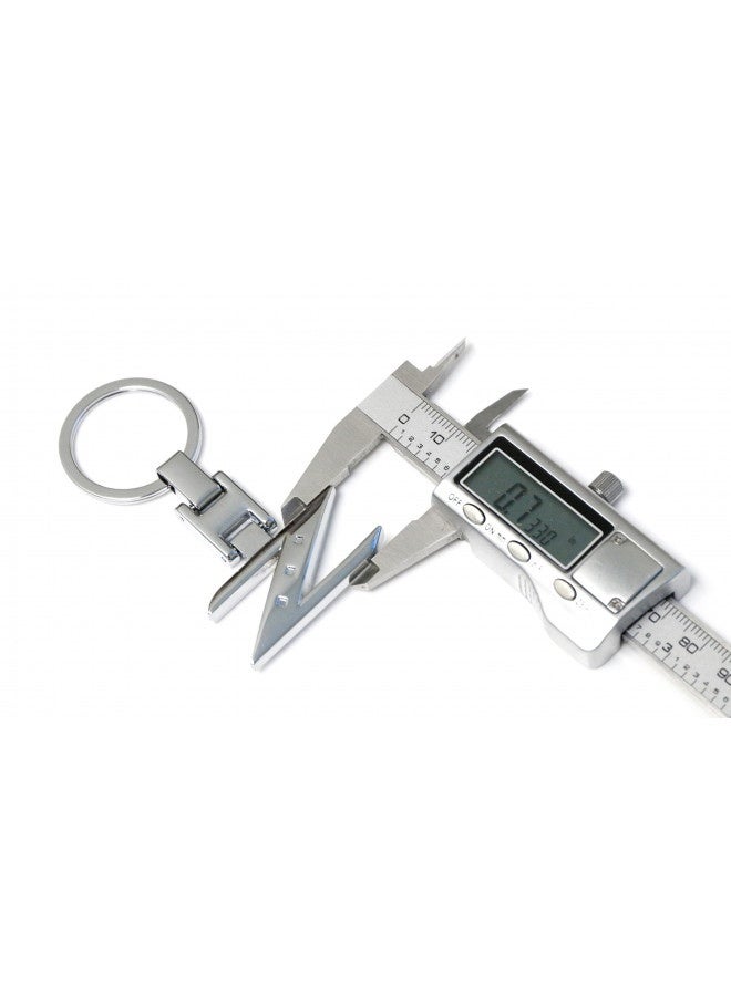 iJDMTOY Ijdmtoy Chrome Polished Ally Metal Letter Z Key Chain Ring Compatible With Nissan 240Zx 280Zx 300Zx 350Z 370Z Z Car - Image 1