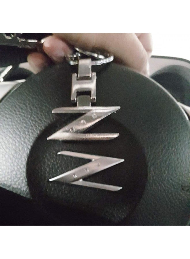 iJDMTOY Ijdmtoy Chrome Polished Ally Metal Letter Z Key Chain Ring Compatible With Nissan 240Zx 280Zx 300Zx 350Z 370Z Z Car - Image 2