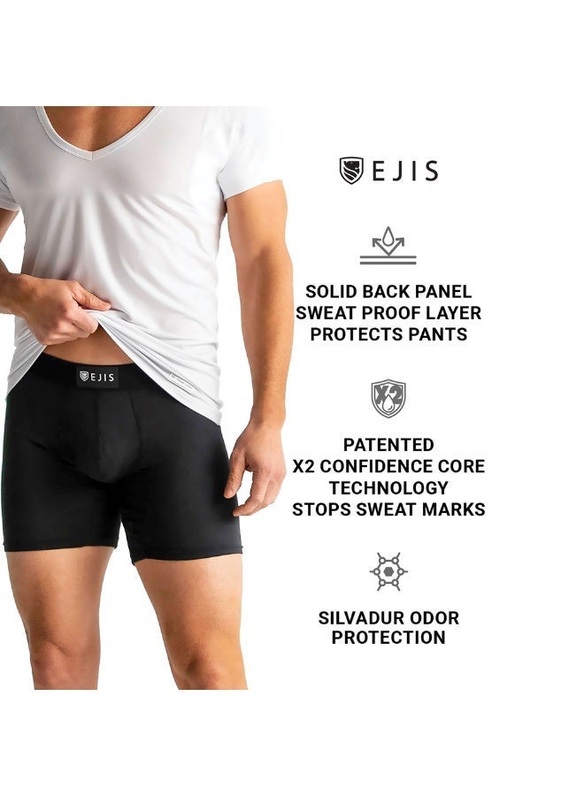 Ejis Men’s Sweat Proof Boxer Briefs with Comfort Pouch, Built-In Sweat Pad and Odor Control - Image 4