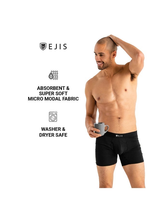 Ejis Men’s Sweat Proof Boxer Briefs with Comfort Pouch, Built-In Sweat Pad and Odor Control - Image 5