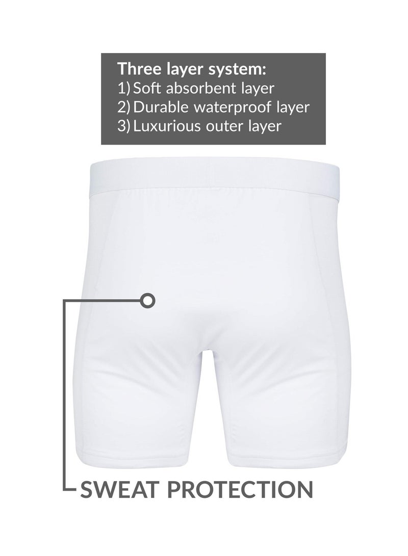 Ejis Men’s Sweat Proof Boxer Briefs with Comfort Pouch, Built-In Sweat Pad and Odor Control - Image 3
