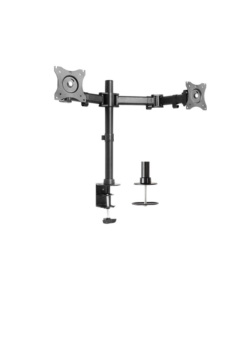 Cool Baby Dual Monitor Arms Fully Adjustable Desk Mount/Articulating Stand for 2 LCD LED Screens up to 27”  - Image 1