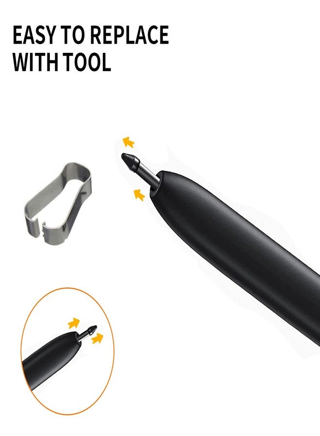 Eaglewireless [3 Pack ] Eaglewireless Stylus S Pen Nibs Replacement for Samsung Galaxy Tab S9,S9 Plus,S9 Ultra,Tab S8 S8 Plus,S8 Ultra& Tab S7 Tab S7 Plus S7 FE,Galaxy S6 Lite+Tweezer [Soft Rubber Tips ] - Image 5