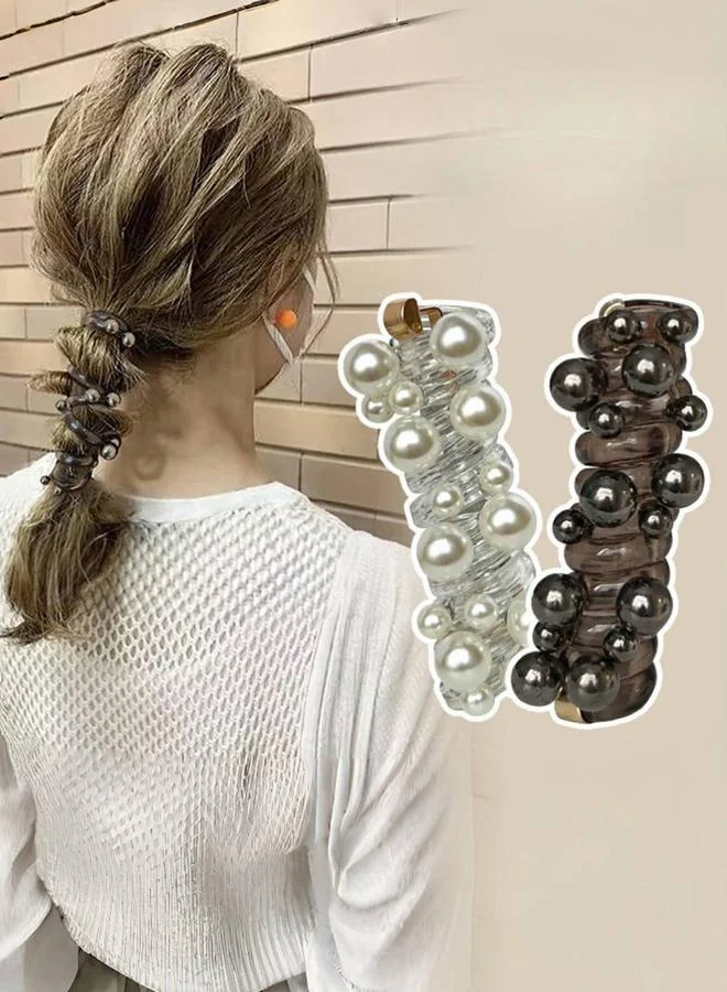 تايك تو Set of 2 - Beaded Wire-Style Hair Tie