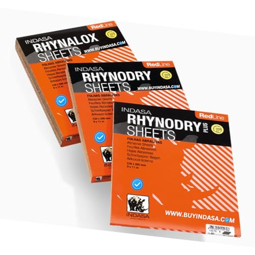INDASA Redline XL RHYNOWET Sheets 9" X 11" 320 GRIT 50/Box - Image 4