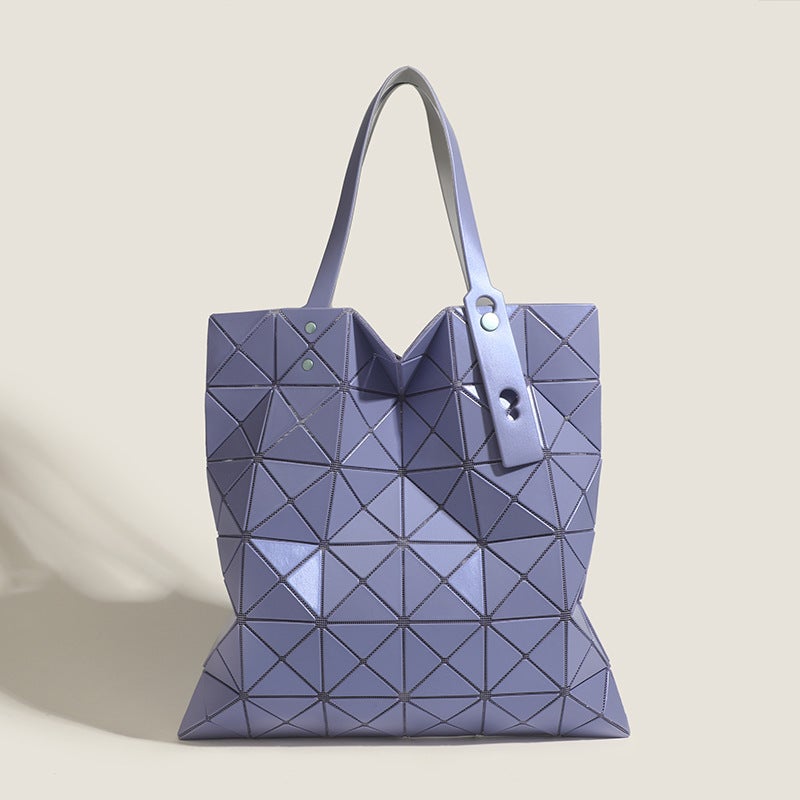 Geometric Rhombus Bag Japanese And Korean All-Match Laser Shoulder Underarm Bag Simple Large Capacity Portable Tote Bag - Image 1