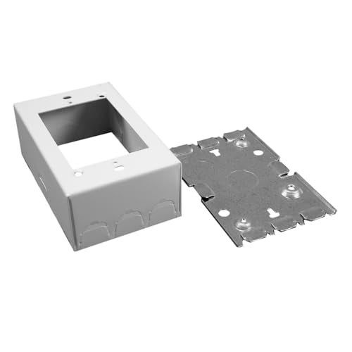 WIREMOLD Legrand - Wiremold Starter Box, Extra Deep Wiremold Outlet Box, White On-Wall Conduit Connector for Wiremold Box and Wiremold Raceway, BW35 - Image 1