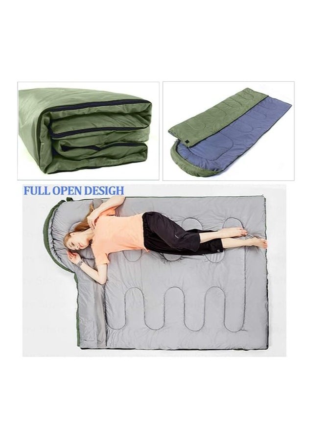 Cool Baby Style Sleeping Bag Lightweight Sleeping Bag Suitable for Kids Adults Cotton Hollow Fill 5-20 Degrees Suitable for Backpacking/Hiking/Nature Trekking/Camping/Mountaineering With Compression Sack  - Image 4