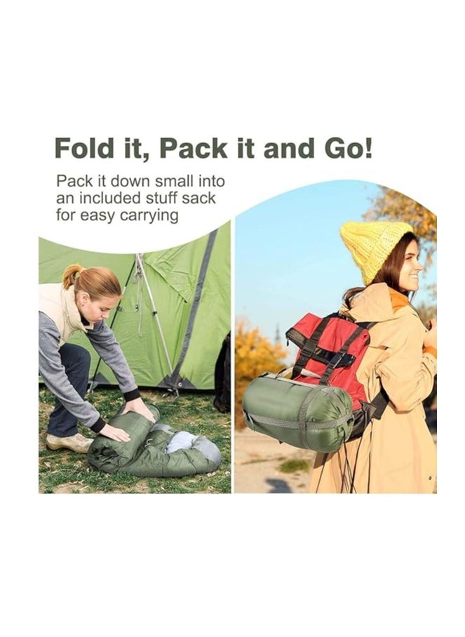 Cool Baby Style - Sleeping Bag Lightweight Sleeping Bag Suitable for Kids Adults Cotton Hollow Fill 5-20 Degrees Suitable for Backpacking/Hiking/Nature Trekking/Camping/Mountaineering With Compression Sack - Image 1