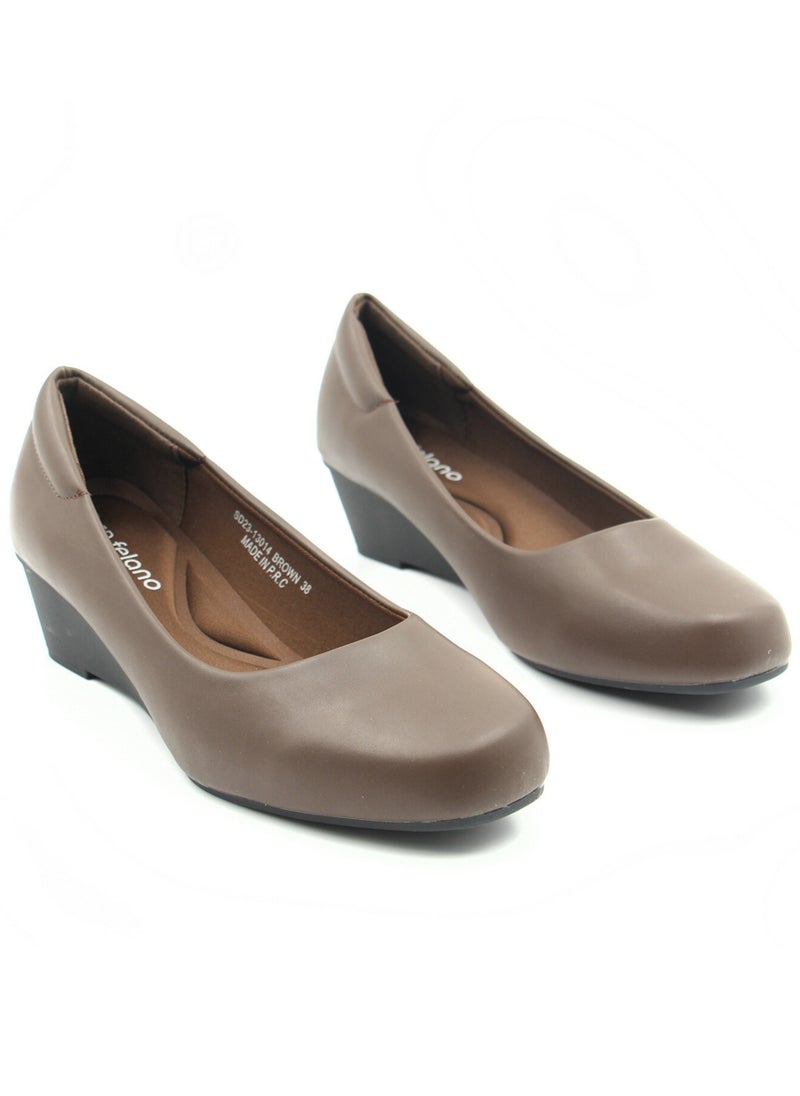 SD.Felano - Women's Low Heels Pumps Office Shoes | Pointed Toe, Comfortable, Casual Slip-On Heels for Girls & Ladies | Lightweight Women's Fashion Shoes for Walking,Work, Bride Wedding Dress Platform Heels Shoes - Image 1