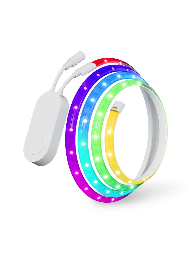 يلايت ييلايت برو شريط إضاءة LED احترافي - 16 مليون لون RGB، شريط ذكي قابل للتحكم، مزامنة الموسيقى والألعاب (Razer Chroma)، قابل للتعتيم، تحكم صوتي وتطبيقات مع Alexa وGoogle وHomeKit، بطول 6.56 قدم، شريط واي فاي قابل للتمديد بطول 32.8 قدم - Image 2