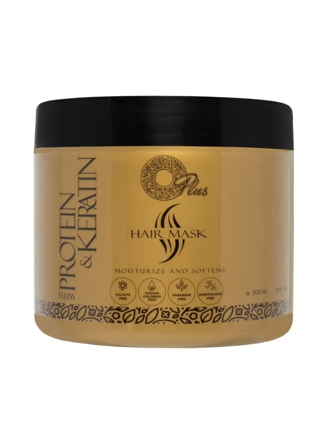 Oplus Keratin Hair Mask and Bath Oil - 500ml - Image 1