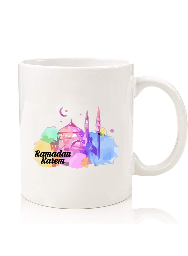 Theodor Premium Quality Two Sided Printed Coffee Mug Tea Cup For Home Office, Kids Men Women Ramadan Kareem - Image 1