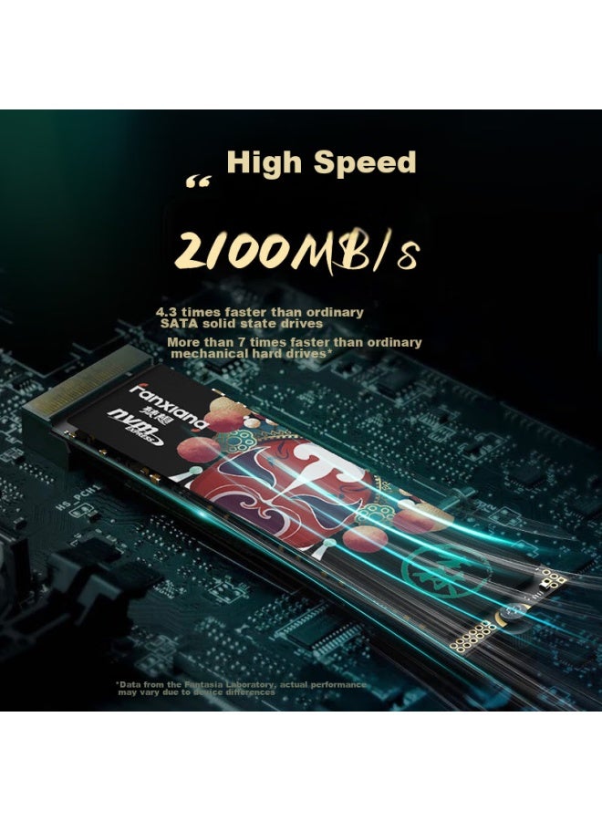 fanxiang فانشيانغ 256gb SSD محرك أقراص الحالة الصلبة، واجهة M.2، بروتوكول NVMe، PCIe 3.0، TLC NAND، متوافق مع أجهزة الكمبيوتر المكتبية والمحمولة، S500 - Image 1