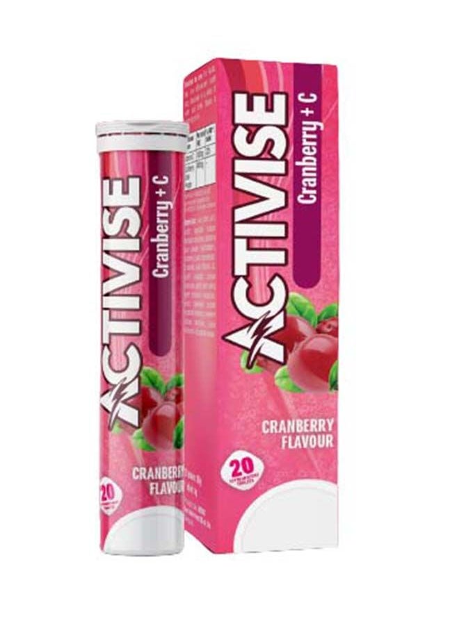 Activise Activise Cranberry + Vitamin C Effervescent 20 Tablets  - Image 1