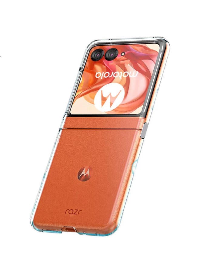 Shell Sister غطاء شفاف واقي من شل سستر لهاتف موتورولا رازر 50 ألترا، غطاء قابل للطي، تغطية كاملة مضادة للسقوط، حماية العدسة - Image 2