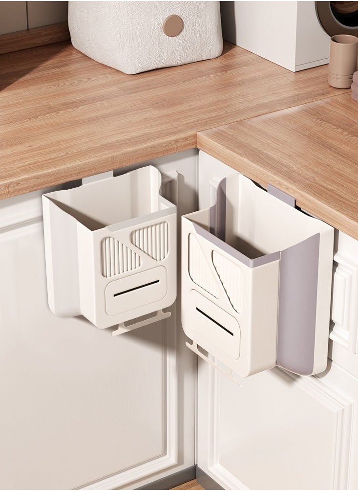 Generic Set of 2 Wall - Mounted Foldable Trash Bins, the New Favorite for Kitchen Organization  - Image 2