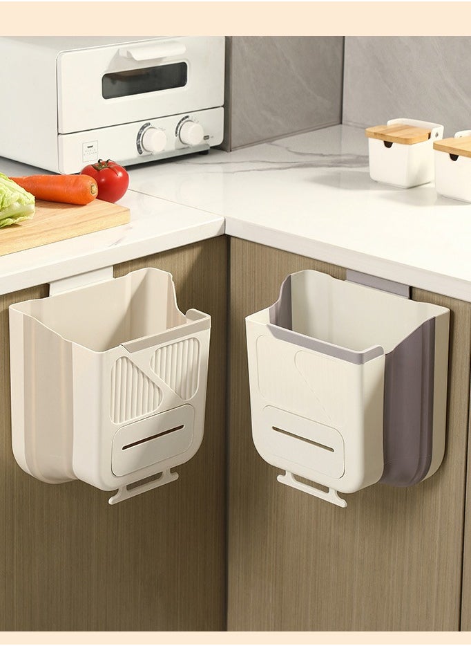 Generic Set of 2 Wall - Mounted Foldable Trash Bins, the New Favorite for Kitchen Organization  - Image 3