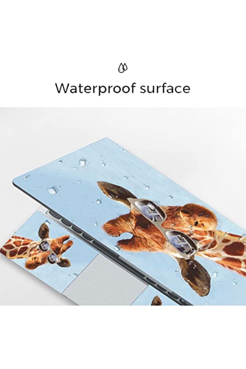 Newplenty Laptop Skin Sticker, 13.3 14 15 15.4 15.6 inch Laptop Skins, Universal Vinyl Decal, Dustproof Scratch Resistant Reusable Cover Protector with Free 2 Wrist Pads (Giraffe) - Image 3