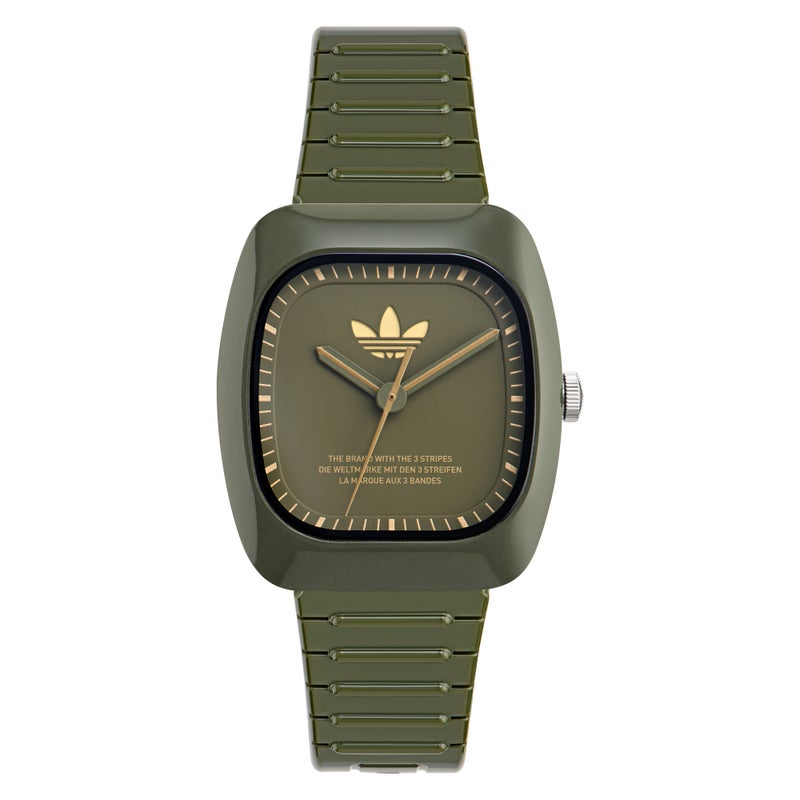 Adidas UW RETRO WAVE TWO GRN CS GRN DL 37MM QTZ GRN PLSTC SS24 - Image 1