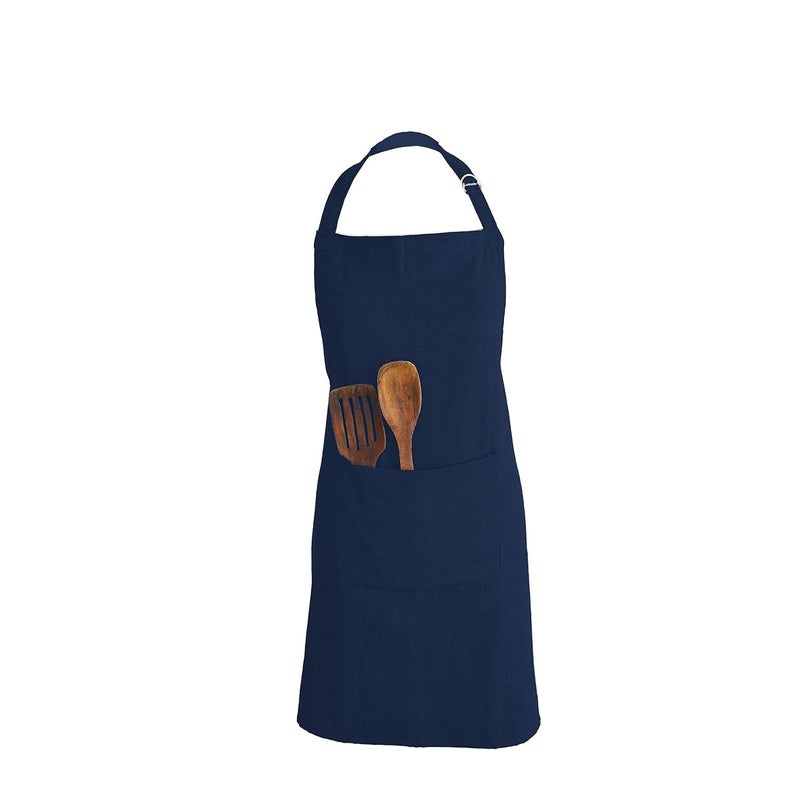 Ecotribe 100% Cotton Apron for Kitchen-Adjustable Belt-Unisex Apron with Utility Pocket-Cooking Kitchen Apron-Free Size - Image 1