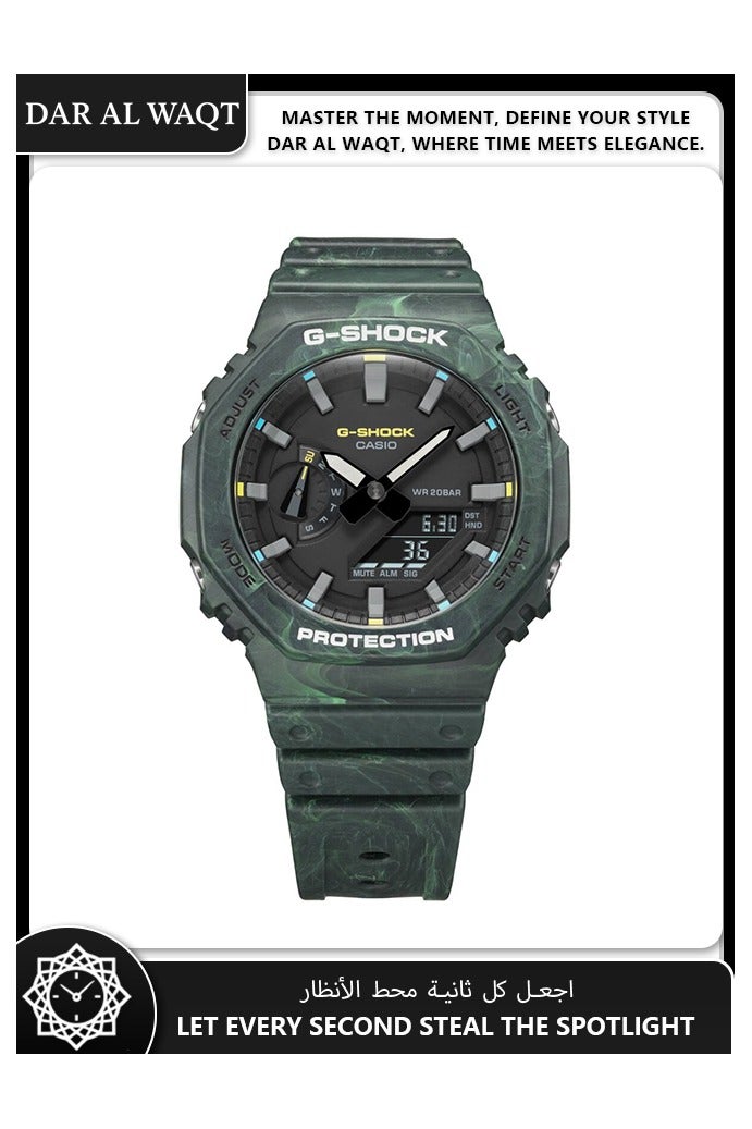 CASIO GA-2100FR-3A Forest Green Ultra-Thin Outdoor Sports Watch with Style and Functionality - Image 2