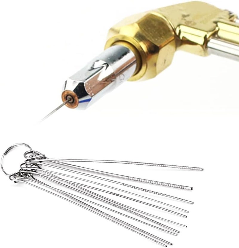 Set of 2 Torch Nozzle Tip Cleaner Set, Welding Tip Cleaner Stainless Steel File Torches Carb Carburetor for Engine Carburetors, Set A - Image 5
