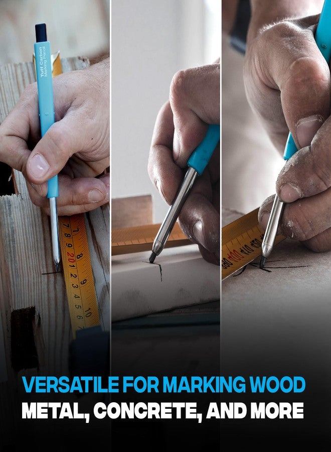 OX Tools 2.88 mm Tuff Carbon Marking Carpenter Pencil Lead Refills – 10 Pack Break Resistant Graphite Replacements for Construction, Woodworking & Deep‑Hole Mechanical Pencils - Image 5
