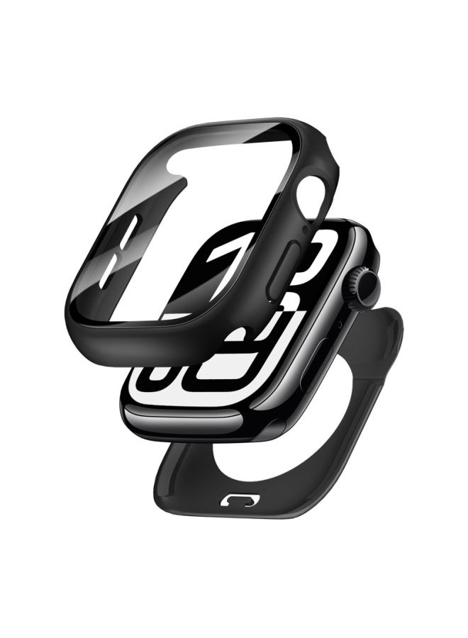 مناسب لساعة Apple Watch 8/9/10، غلاف حماية شامل مقاوم للماء، غلاف مدمج مقاوم للماء من Apple Watch - اللون: 02# أسود - الأبعاد الخارجية: 41 مم - Image 1