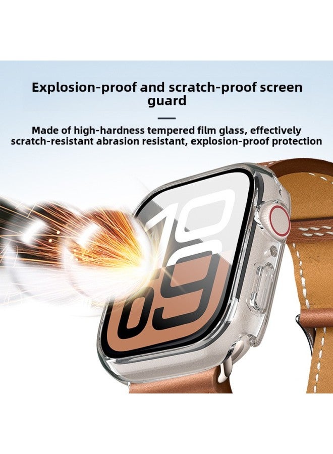 مناسب لساعة Apple Watch 8/9/10، غلاف حماية شامل مقاوم للماء، غلاف مدمج مقاوم للماء من Apple Watch - اللون: 02# أسود - الأبعاد الخارجية: 41 مم - Image 5
