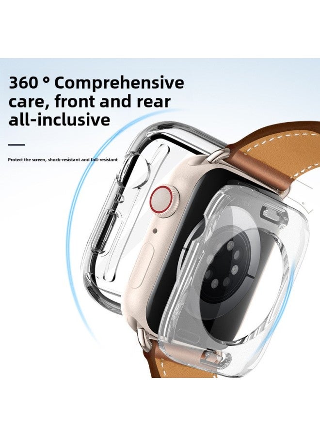 مناسب لساعة Apple Watch 8/9/10، غلاف حماية شامل مقاوم للماء، غلاف مدمج مقاوم للماء من Apple Watch - اللون: 02# أسود - الأبعاد الخارجية: 41 مم - Image 4