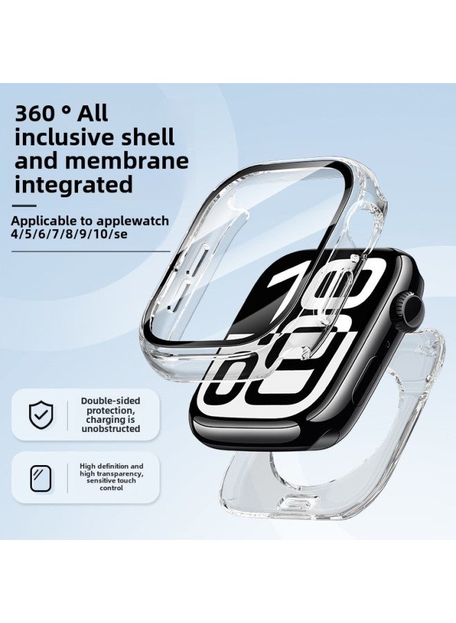 مناسب لساعة Apple Watch 8/9/10، غلاف حماية شامل مقاوم للماء، غلاف مدمج مقاوم للماء من Apple Watch - اللون: 02# أسود - الأبعاد الخارجية: 41 مم - Image 2